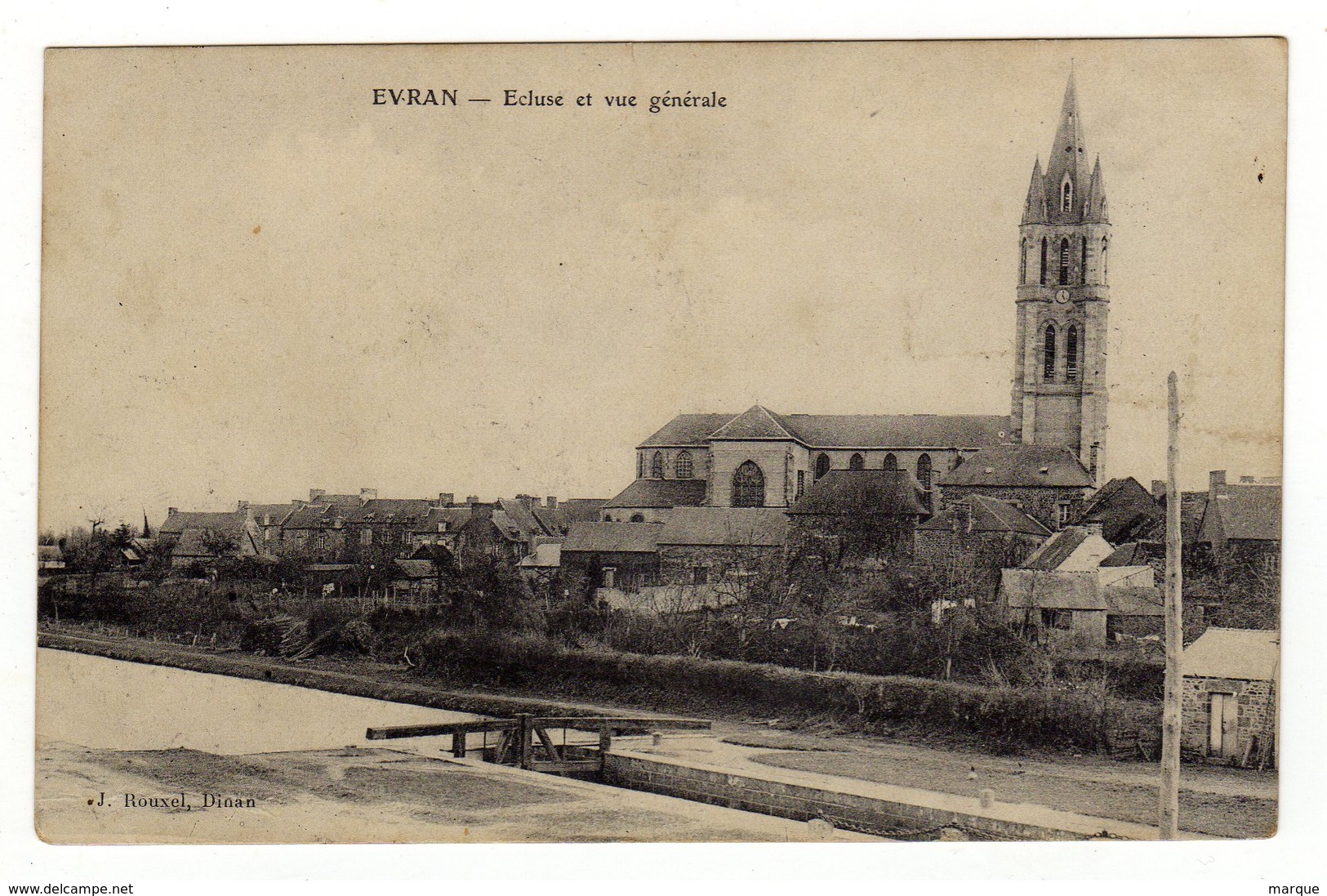 Cpa EVRAN Ecluse Et Vue Générale - Evran