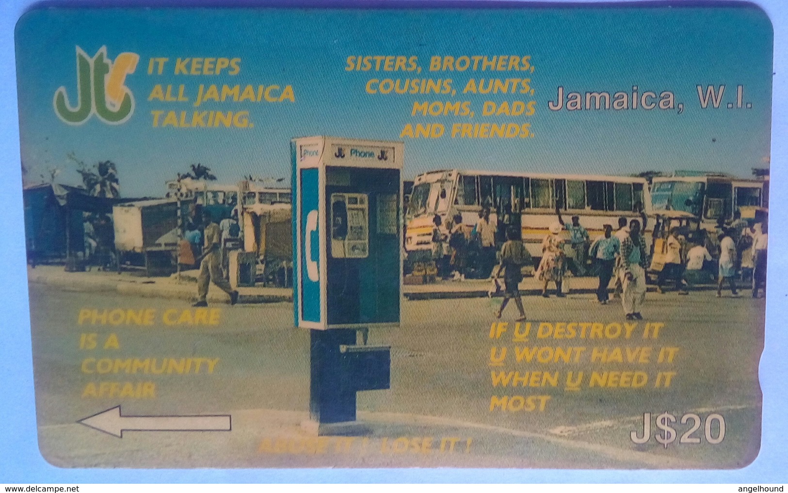 12JAMA Public Phone J$20 - Jamaïque