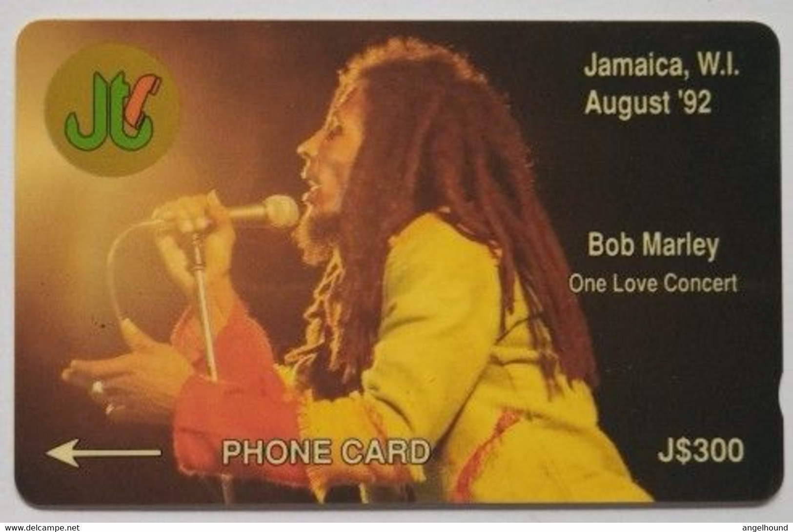 Jamaica  J$300   9JAMC  " Bob Marley " - Giamaica