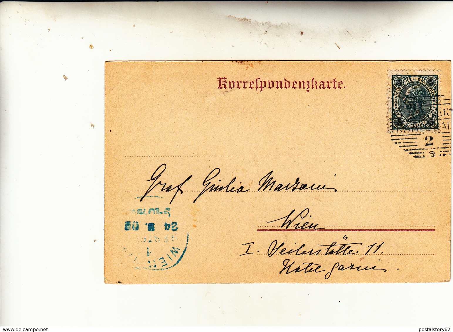 Karlsbad, Boemia. Impero Austro Ungarico, Post Card Used To Wien 1903 - Storia Postale