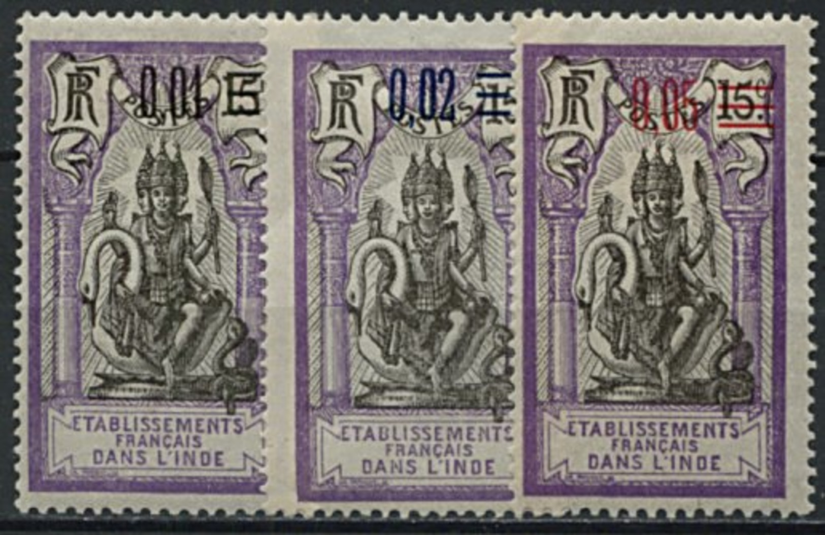 Inde, N° 056 à N° 058** Y Et T, 56 / 58 - Unused Stamps