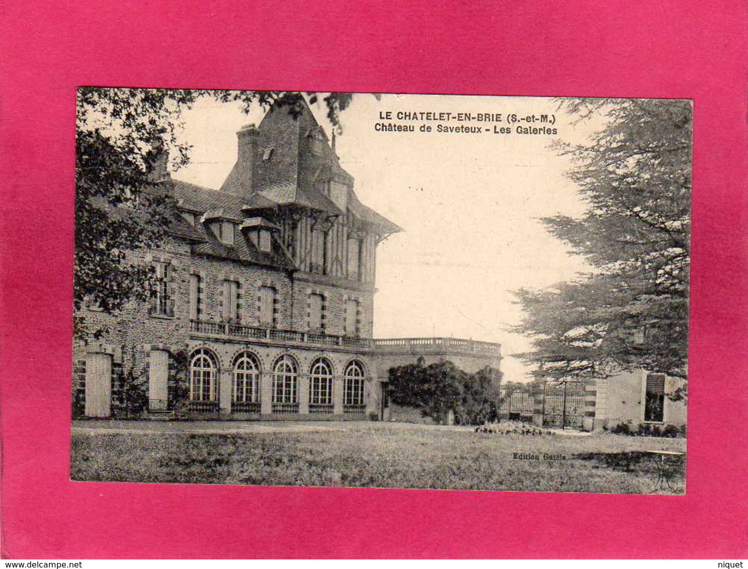 77 Seine Et Marne, Le Chatelet-en-Brie, Château De Saveteux, 1921, (Gatele) - Le Chatelet En Brie