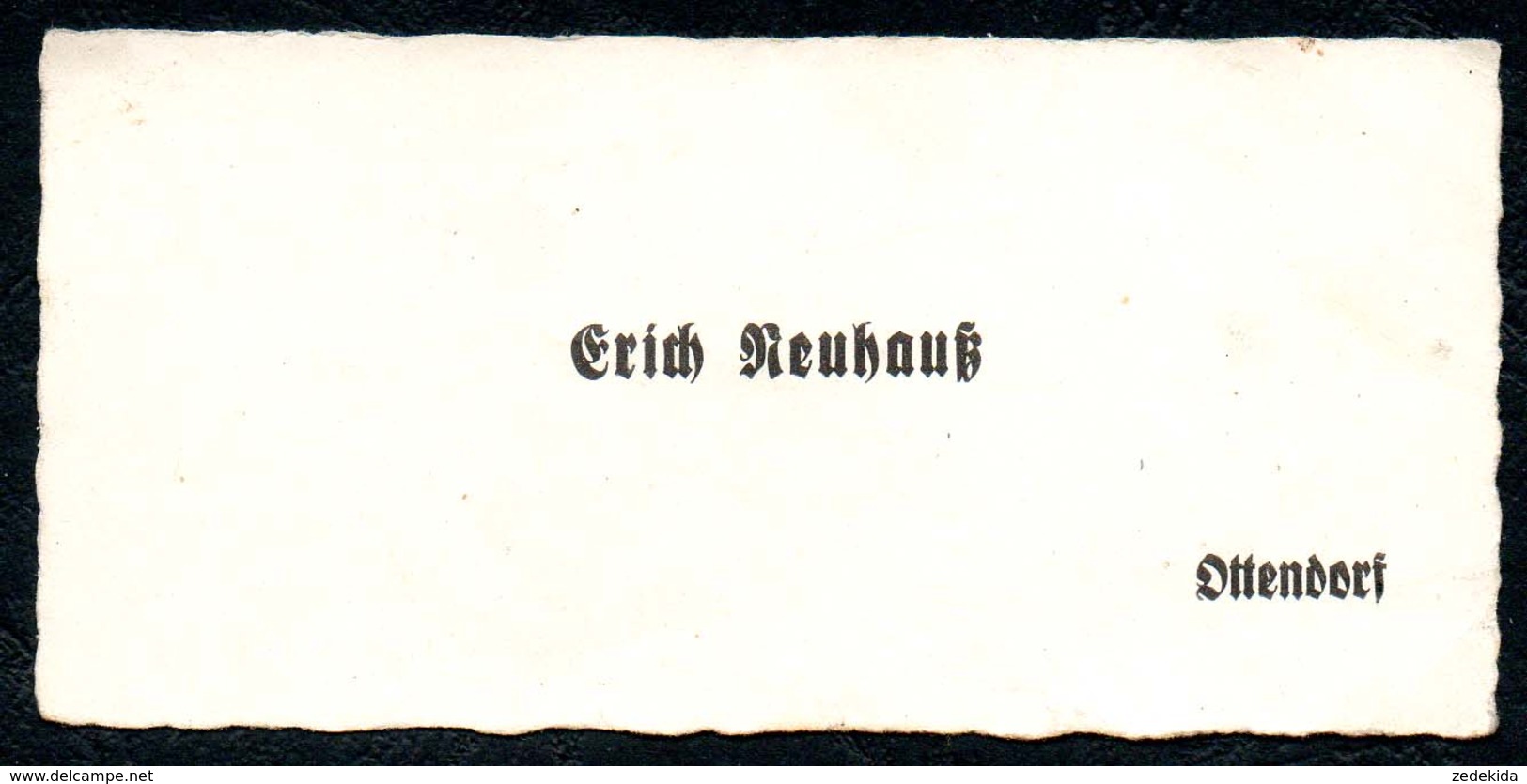 B7288 - Ottendorf - Erich Neuhauß - Visitenkarte - Visitenkarten