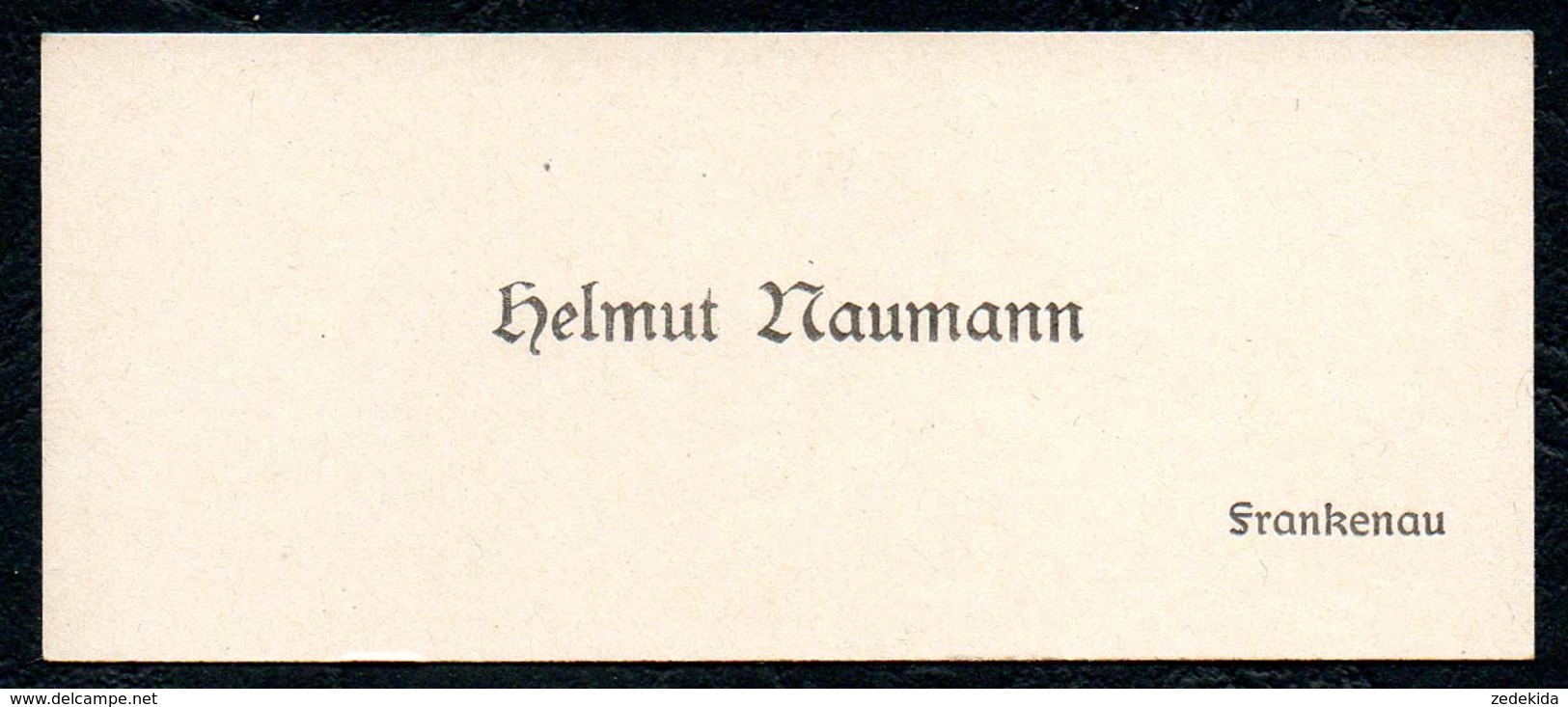 B7296 - Frankenau - Helmut Naumann  - Visitenkarte - Visitenkarten