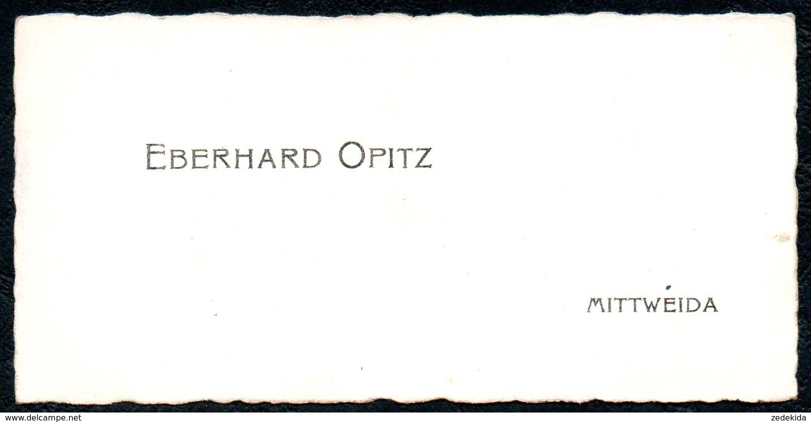 B7298 - Mittweida - Eberhard Opitz  - Visitenkarte - Cartoncini Da Visita