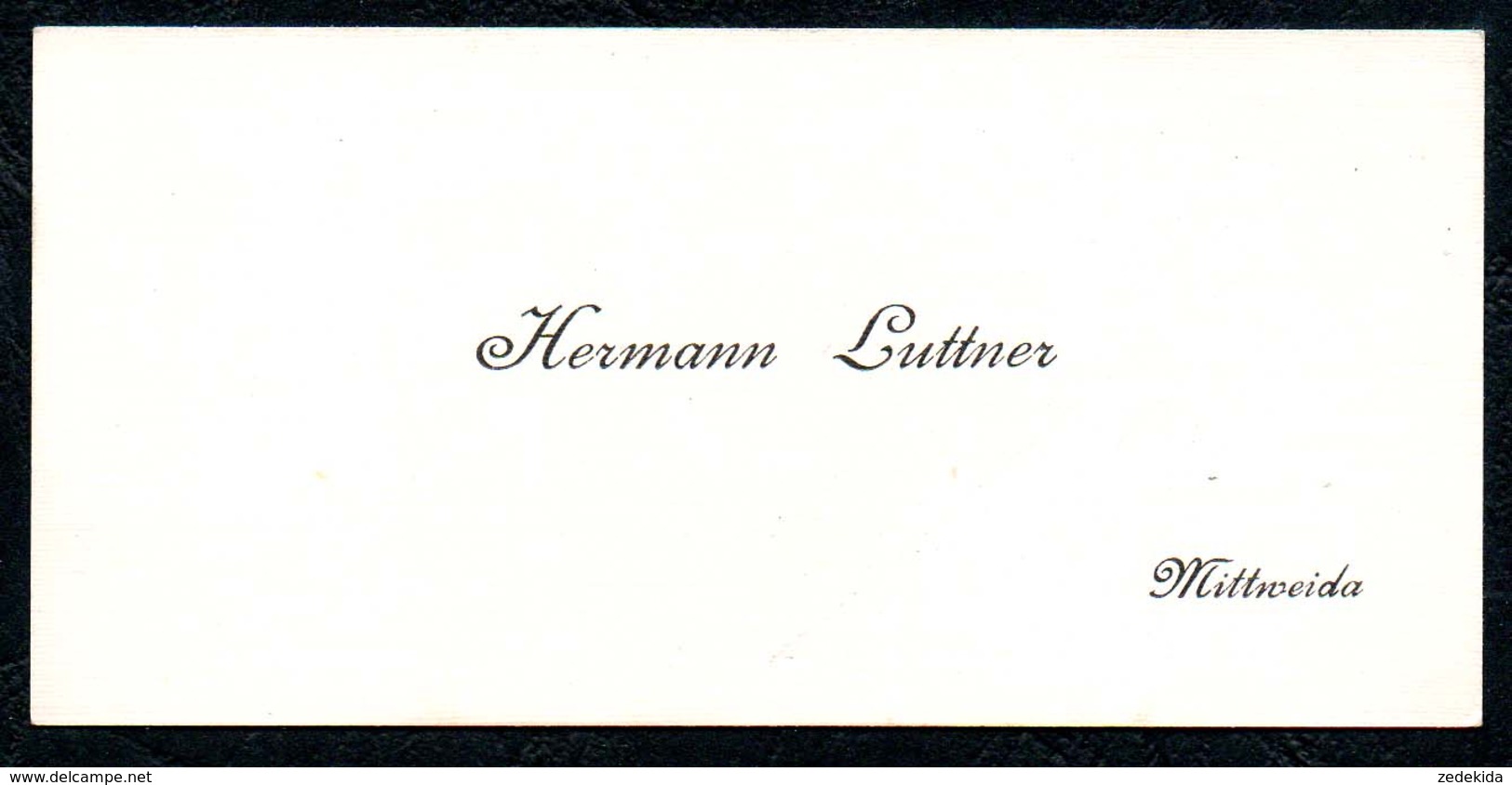 B7299 - Mittweida - Hermann Luttner  - Visitenkarte - Visitenkarten