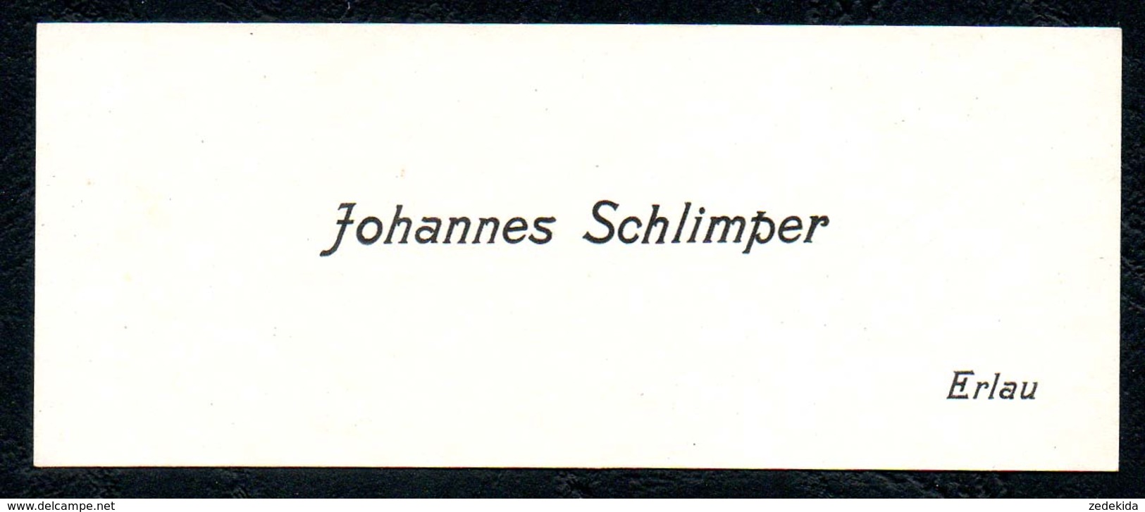 B7305 - Erlau - Johannes Schlimper - Visitenkarte - Visitenkarten