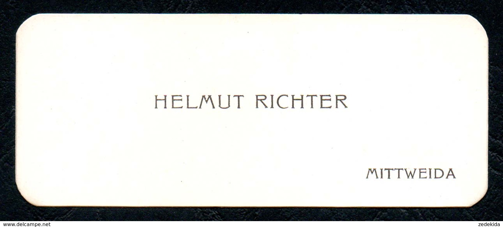 B7274 - Mittweida - Helmut Richter - Visitenkarte - Visiting Cards