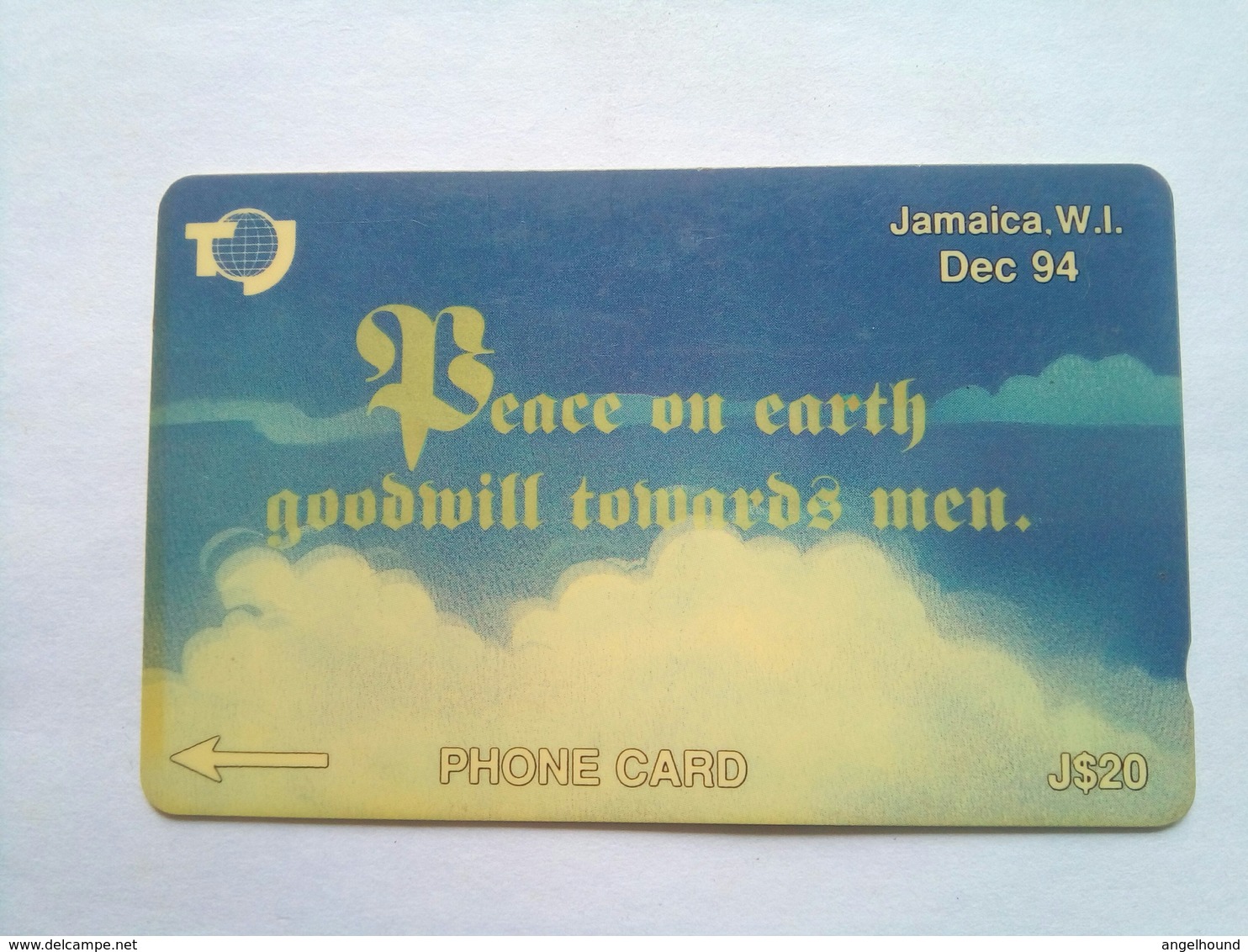 21JAMA Peace On Earth Dec 94 J$20 - Jamaïque