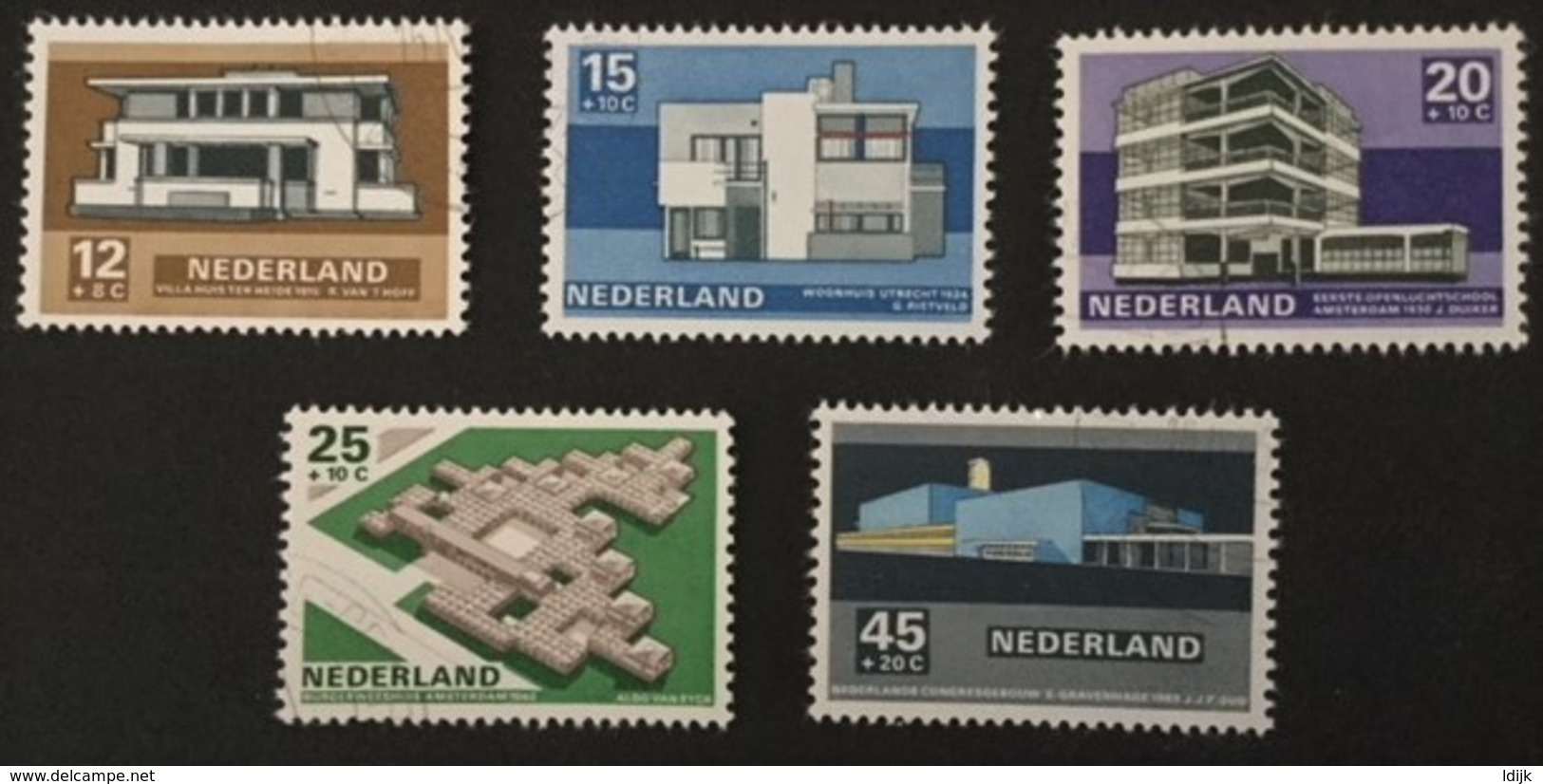 1969 Timbres D'été -architecture Néerlandaise Moderne - à Des Fins Sociales Et Culturelles Yv.888-892**) - Unused Stamps