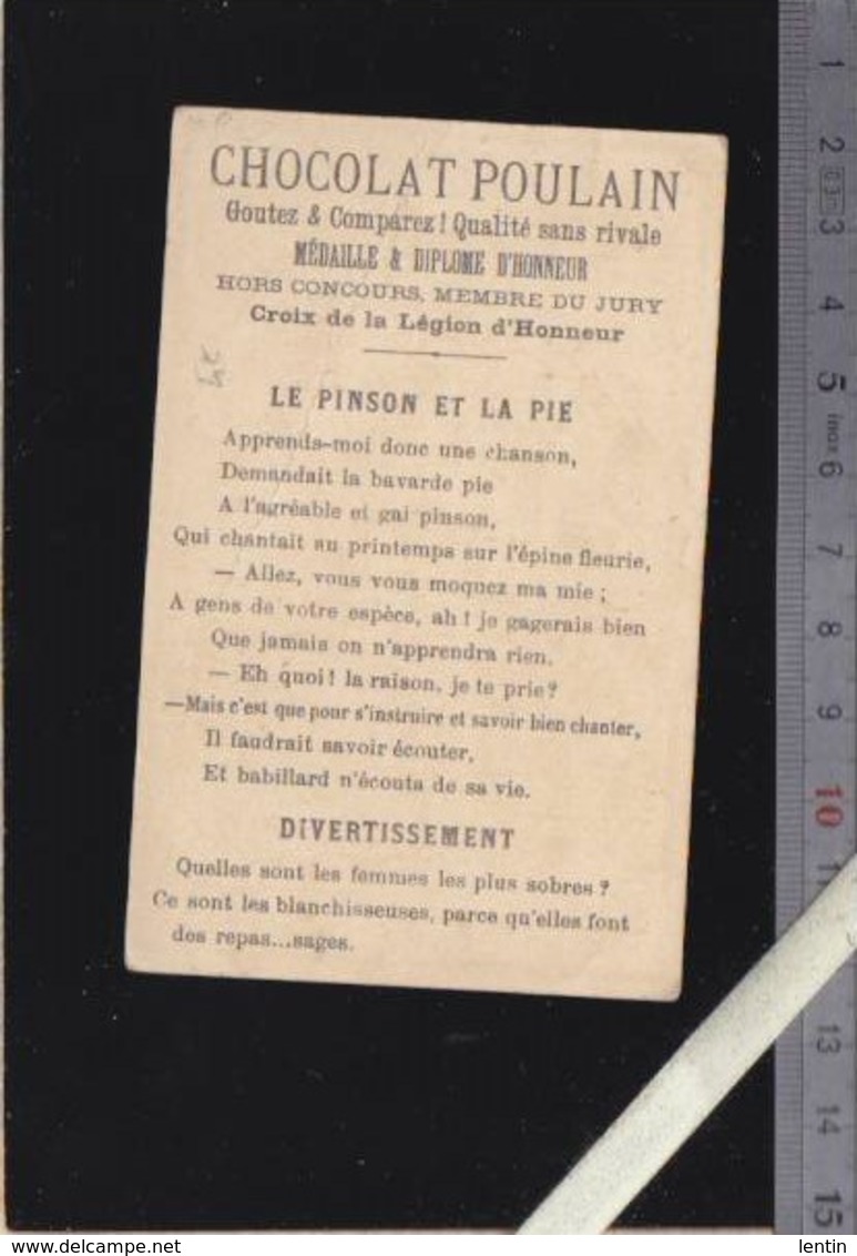 Chromo - Chocolat Poulain - Jeu D'enfant - Ombromanie : Le Lapin - Voir état - Poulain