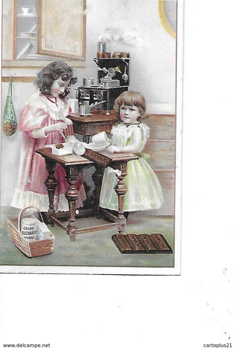 CHROMOS  CHOCOLAT SUCHARD  3 CHROMOS  SCENES ENFANTS  10.5CM X 7CMS   N 57 - Suchard