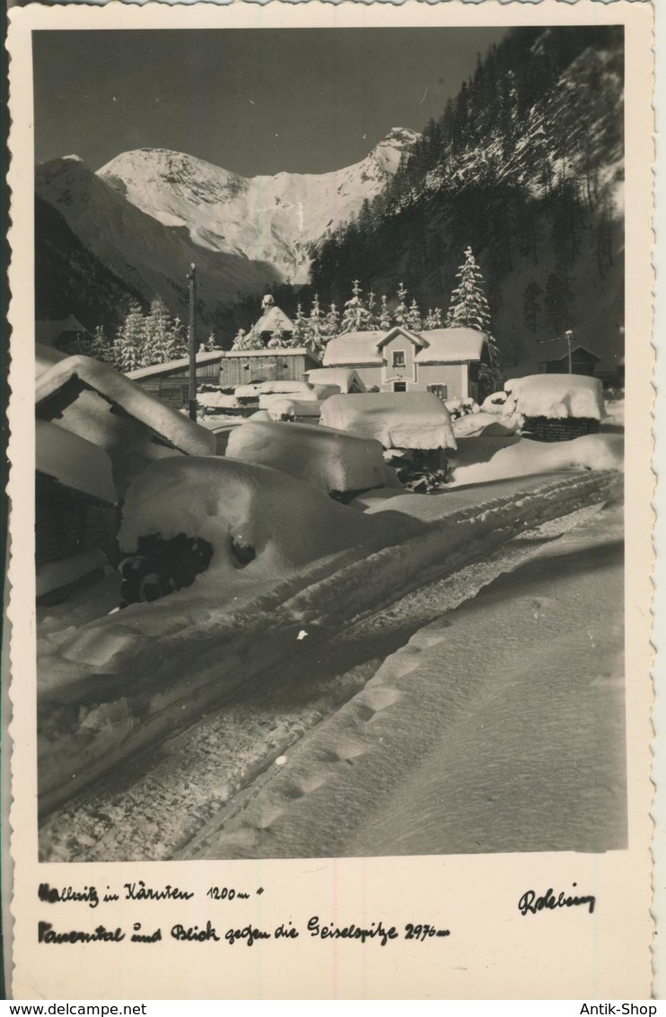 Mallnitz V. 1958  Pauemthal Mit Blick Gegen Die Geiselspitze  (1328) - Mallnitz