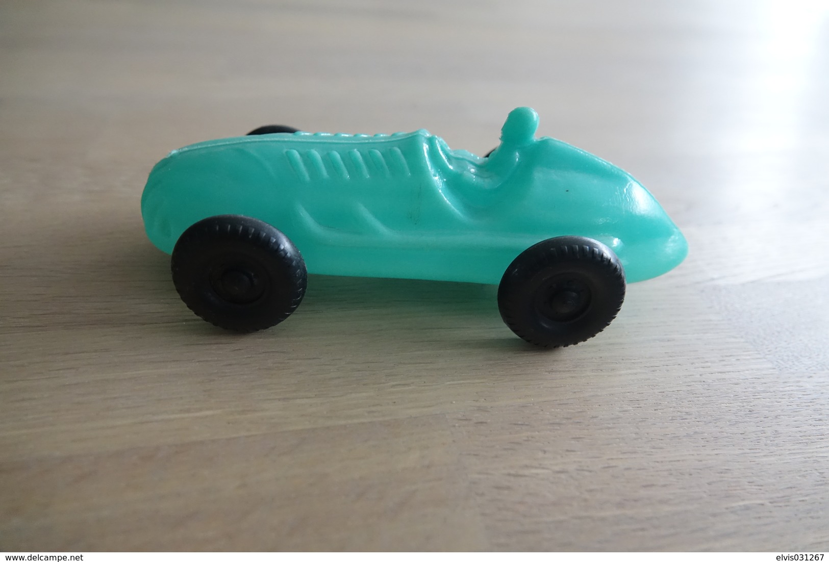 Vintage PLASTIC TOY CAR :  SPRINT CAR - 16cm - Apple Blue Sea Green - 1960 - Other & Unclassified