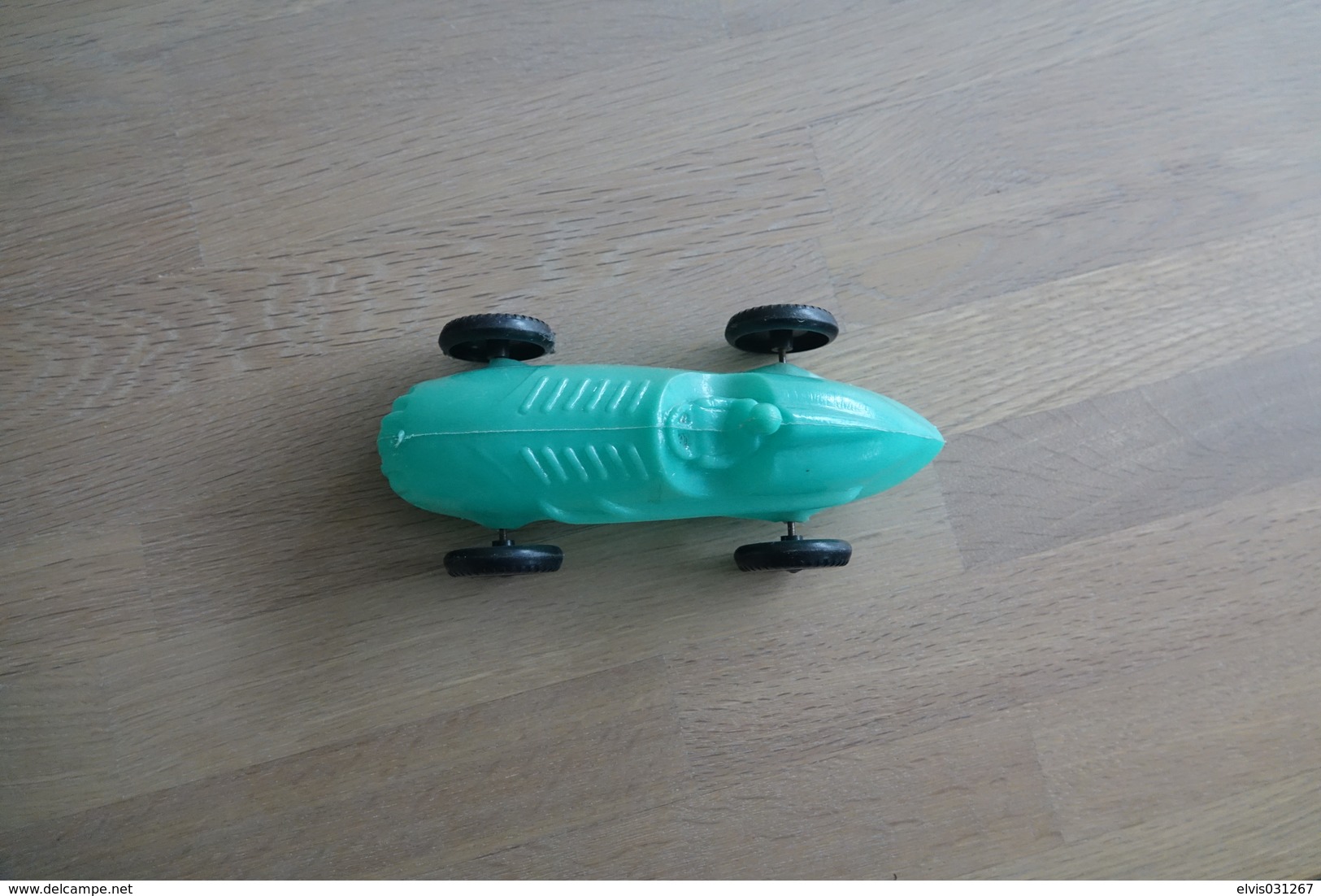 Vintage PLASTIC TOY CAR :  SPRINT CAR - 16cm - Apple Blue Sea Green - 1960 - Other & Unclassified