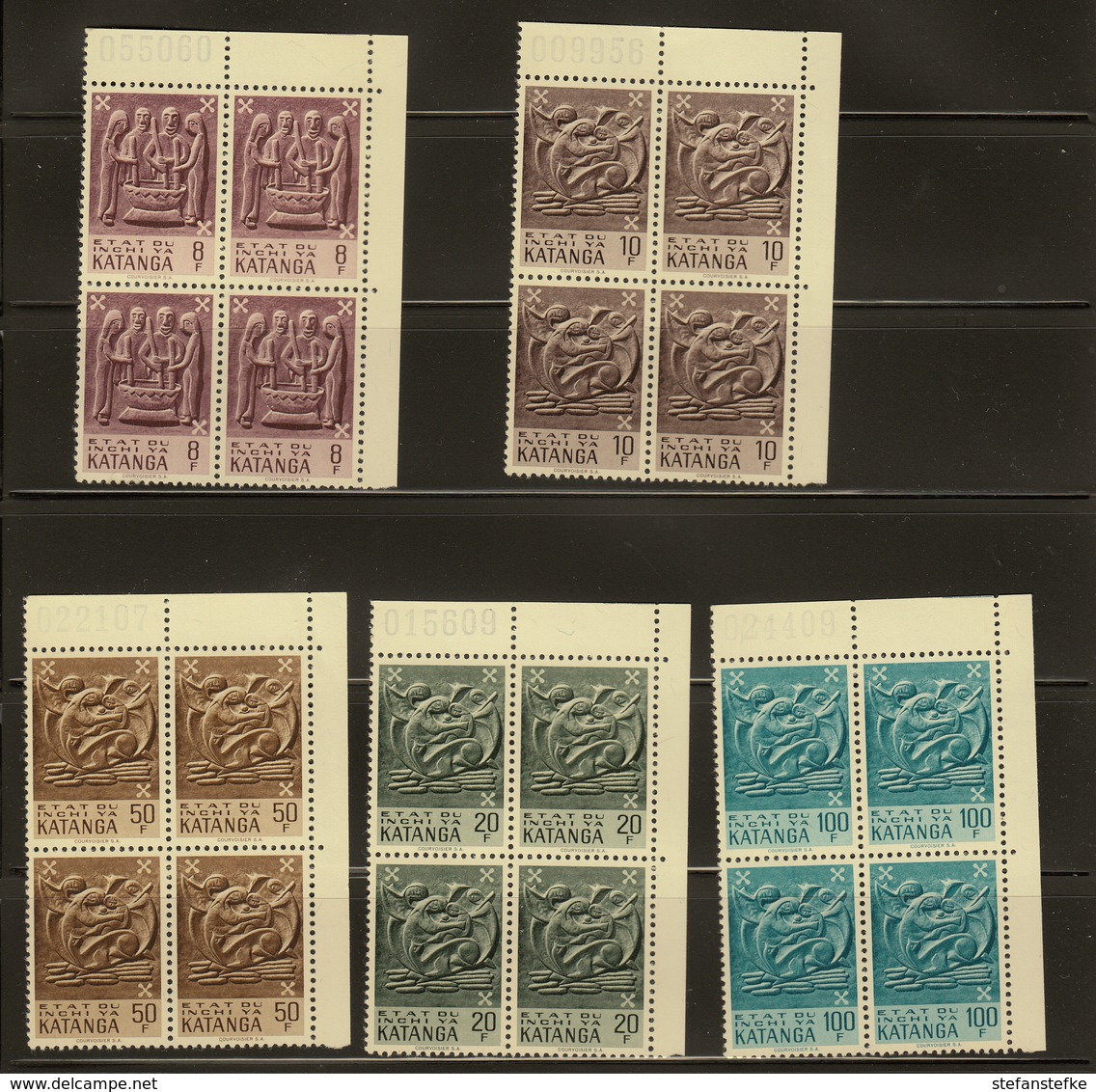 KATANGA Ocb Nr:  52 - 65  ** MNH (zie 2 Scans) - Katanga