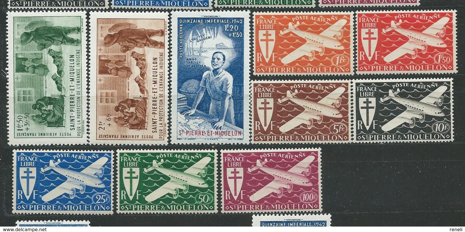 SAINT-PIERRE-ET-MIQUELON  PA  N°  1/6  **  TB  6 - Unused Stamps