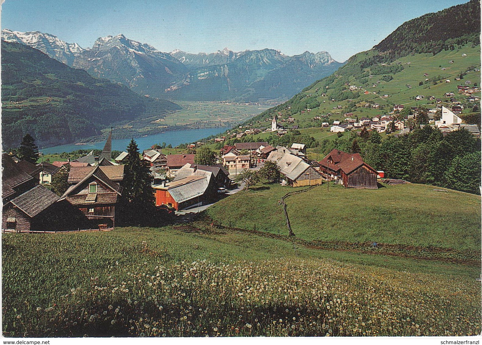 AK Amden Walensee Glarneralpen A Weesen Obstalden Mühlehorn Quarten Walenstadt Niederurnen St. Gallen SG Schweiz Suisse - Amden