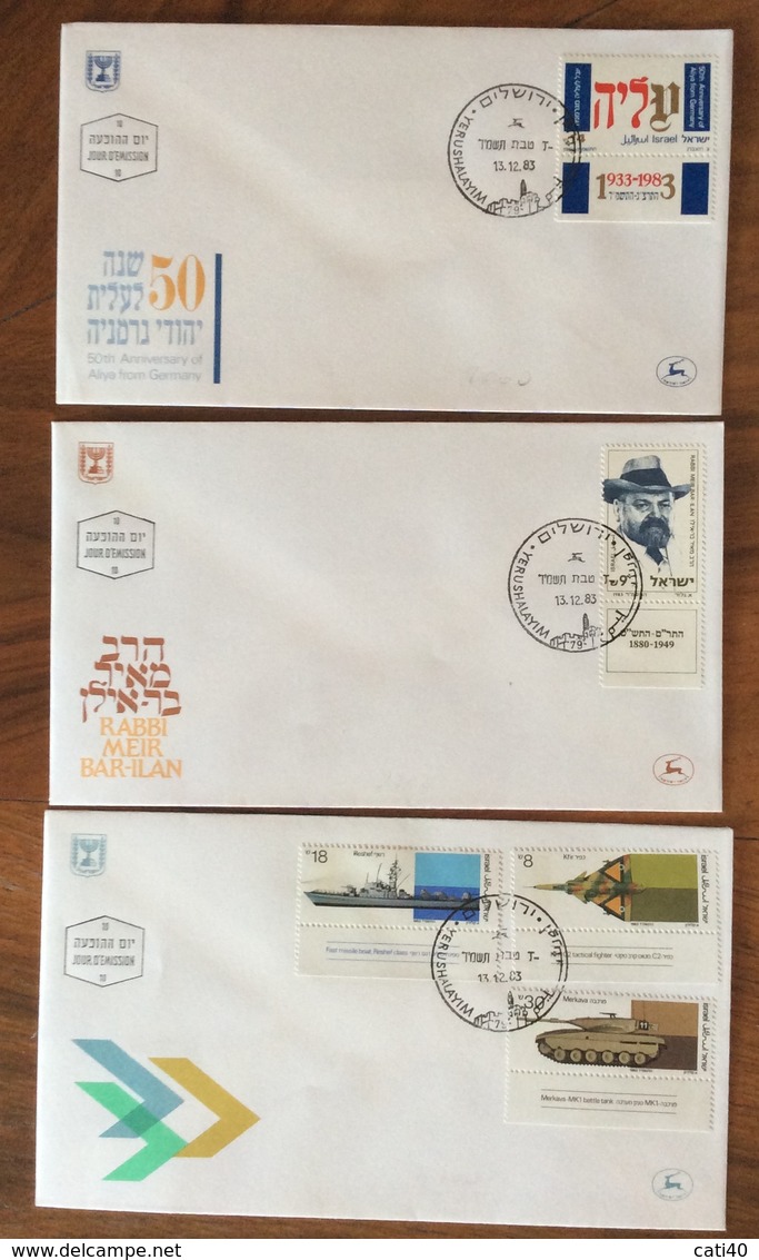 ISRAEL  1983   3 BUSTE DIVERSE - Storia Postale