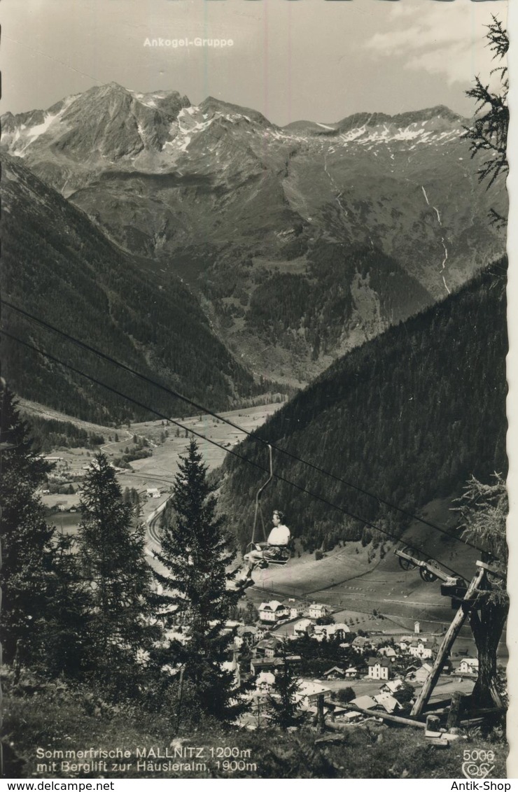 Mallnitz V. 1961  Total Dorf Ansicht Im Tal Mit Berglift Zur Häusleralm  (1335) - Mallnitz