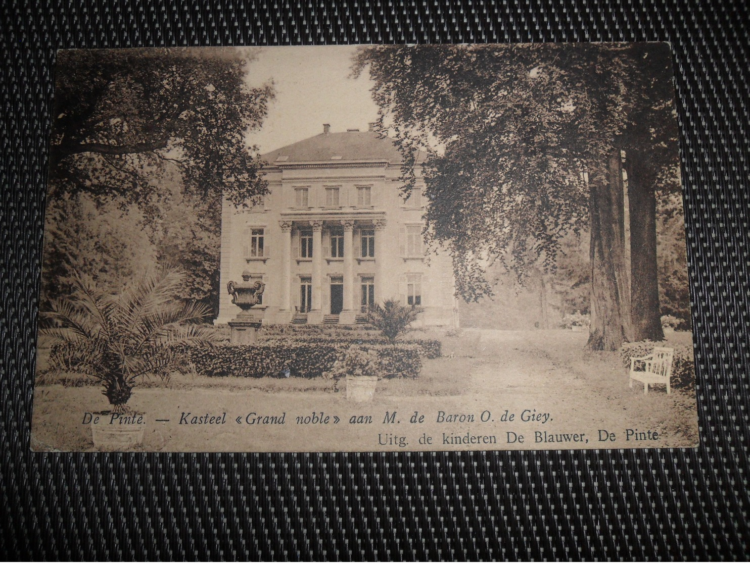 La Pinte  De Pinte  :  Kasteel " Grand Noble " Aan M. De Baron O. De Giey - De Pinte