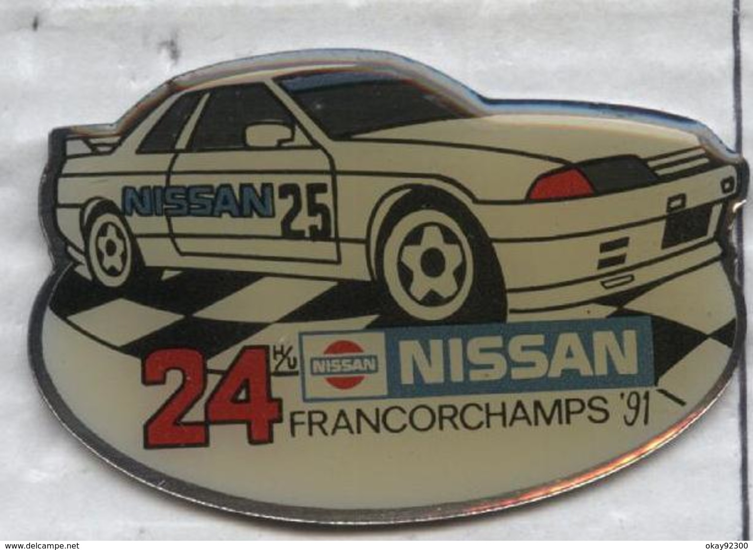 Pin's Voiture Nissan Rallye Course 24 Heures De Francorchamps 1991 - Rallye