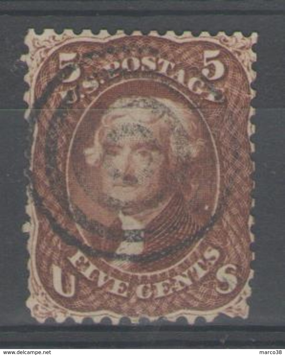 USA:  N°21a Oblitéré (brun-rouge)      - Cote 425€ - - Used Stamps