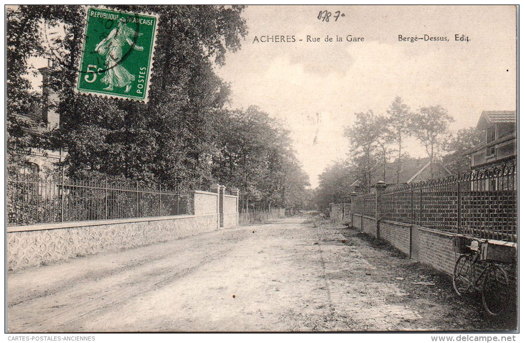 78 ACHERES - Rue De La Gare - Acheres