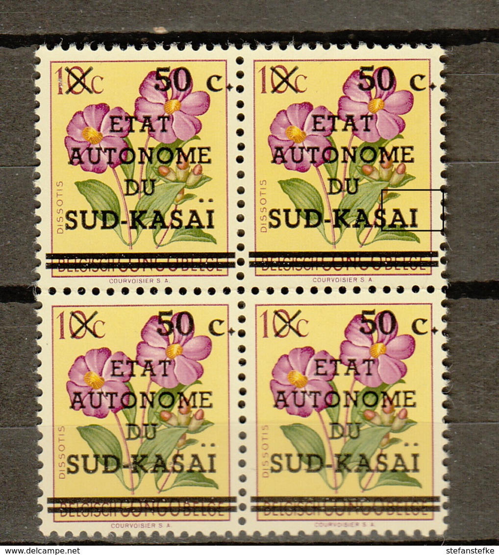 Zuid-Kasai Ocb Nr:  4 ** MNH  (zie Scans) SANS POINT Sur Le I - Sud-Kasaï