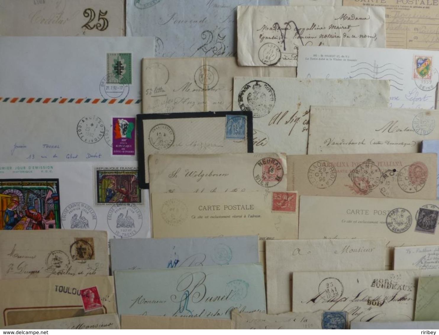 COLLECTION :   LETTRES / MARQUES POSTALES / DOCUMENTS    XVIII à XX