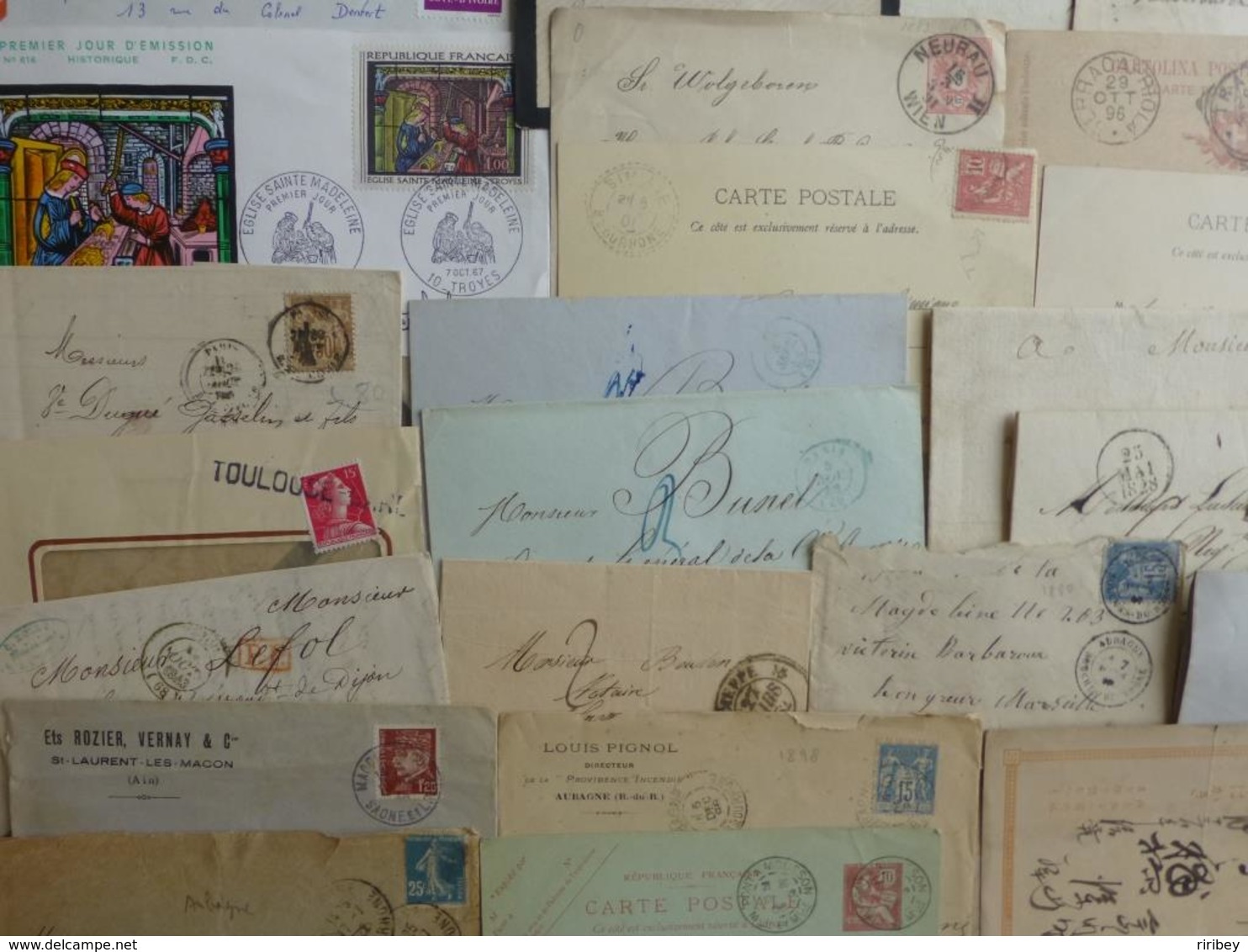 COLLECTION :   LETTRES / MARQUES POSTALES / DOCUMENTS    XVIII à XX