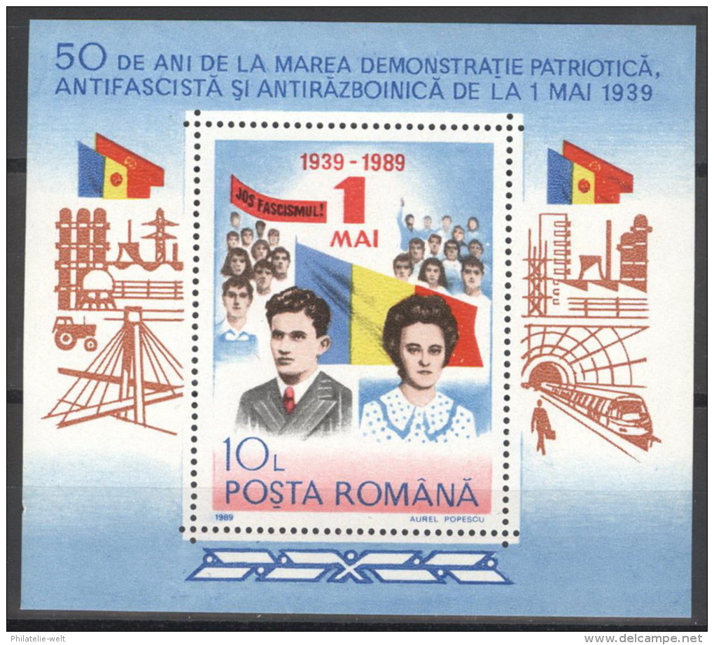 Rumänien Block 252 ** Postfrisch - Blocks & Kleinbögen