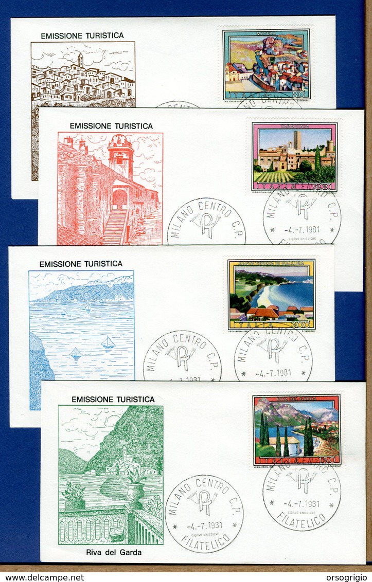 ITALIA - FDC  1981 - TURISTICA - FDC