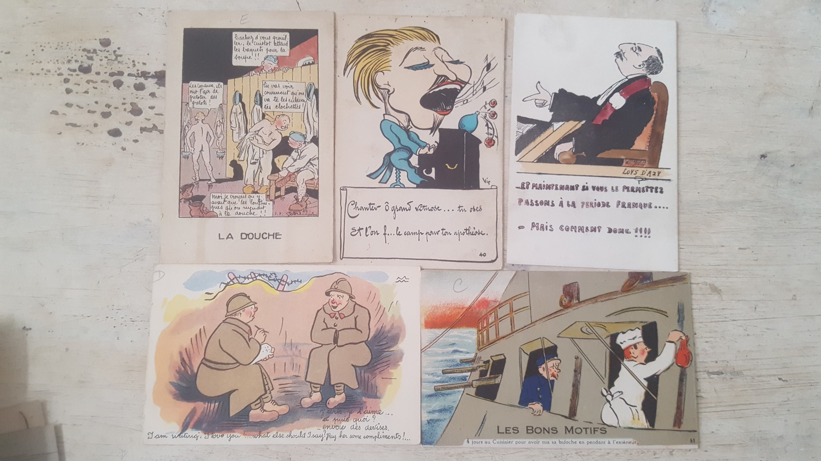 SUPER LOT 61 CARTES POSTALES ANCIENNES - ILLUSTRATEURS-MILITARIA- HUMOUR...TOUTES SCANNEES - DEPART 1 EURO - À VOIR - - 5 - 99 Cartes