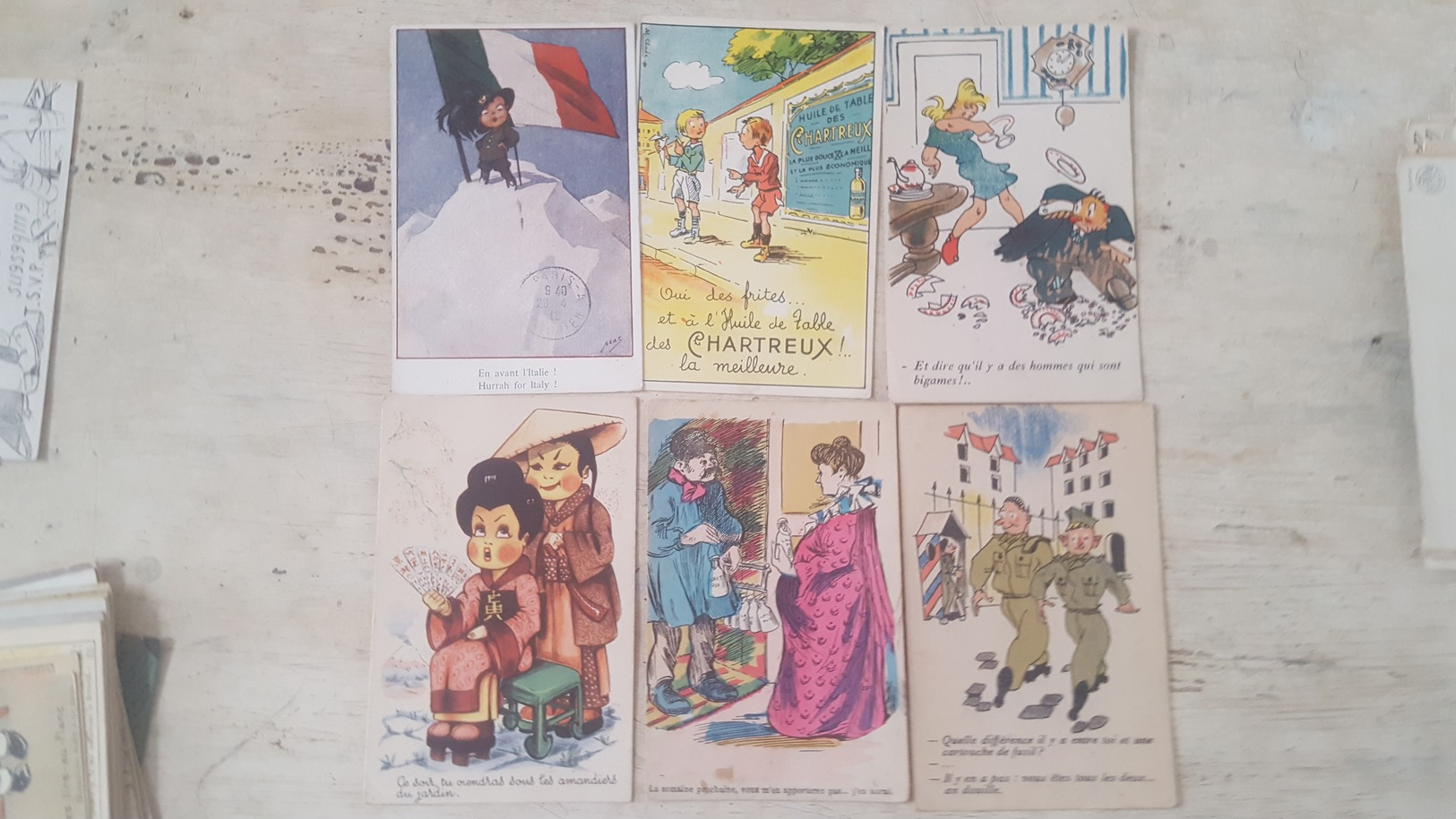 SUPER LOT 61 CARTES POSTALES ANCIENNES - ILLUSTRATEURS-MILITARIA- HUMOUR...TOUTES SCANNEES - DEPART 1 EURO - À VOIR -