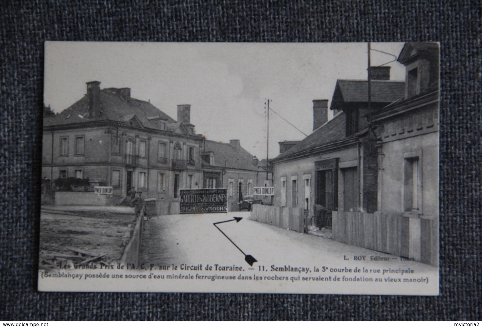 Grands Prix De L'A.C.F , Circuit De Touraine - SEMBLANCAY, La 3 ème Courbe De La Rue Principale. - Semblançay