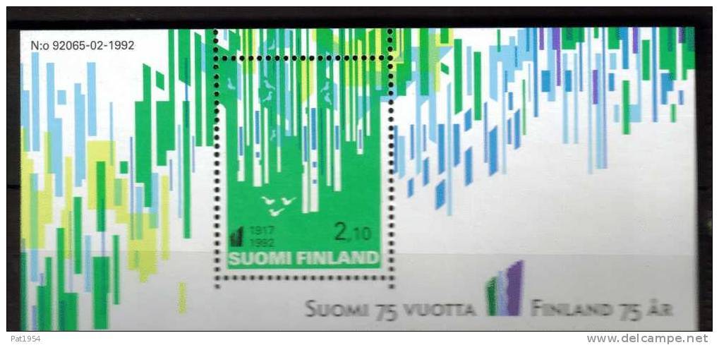 Finlande 1992 Bloc N°9 Indépendance - Hojas Bloque