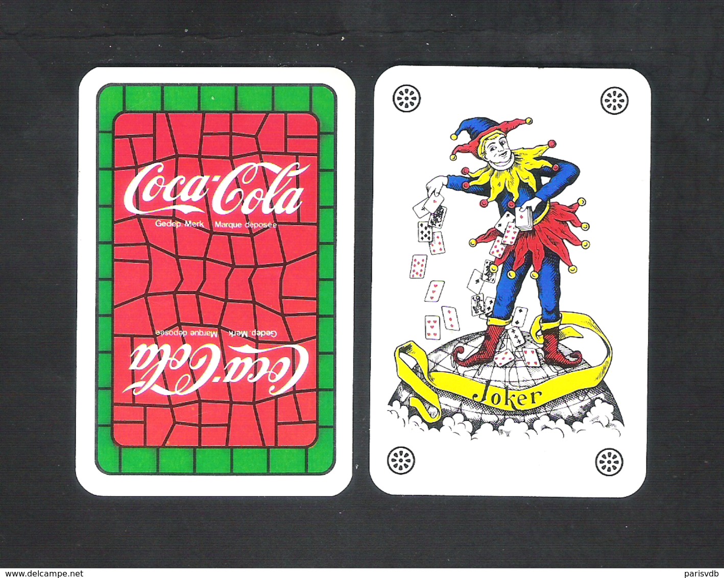 JOKER SPEELKAART - DOS D'UNE CARTE A JOUER - COCA - COLA  (113) - Cartes à Jouer Classiques