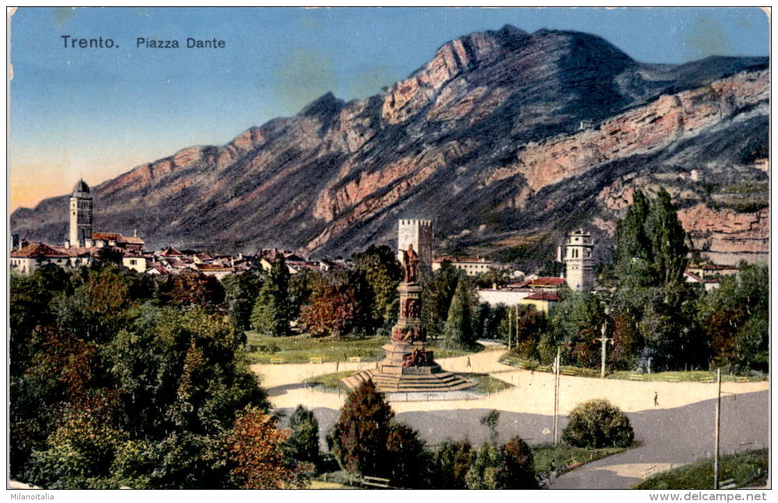 Trento - Piazza Dante (10) * Feldpost 7. X. 1914 - Trento