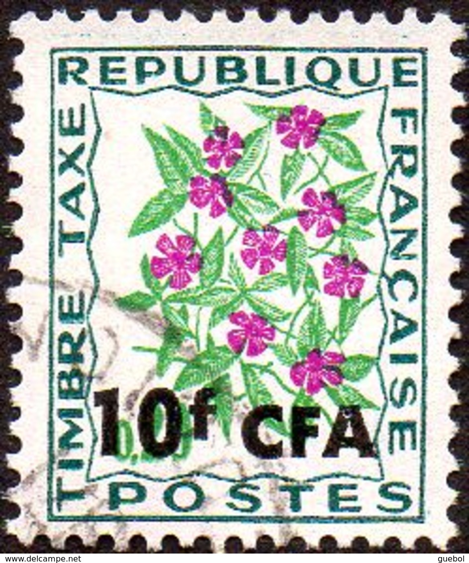 Réunion Obl. N° Taxe 54 - Fleur Des Champs - Soldanelle Des Alpes - Postage Due