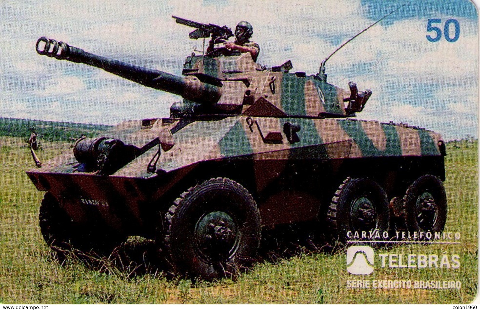 TARJETA TELEFONICA DE BRASIL (EJERCITO BRASILEÑO, TANQUE CASCAVEL - 04/96) (108) - Armee