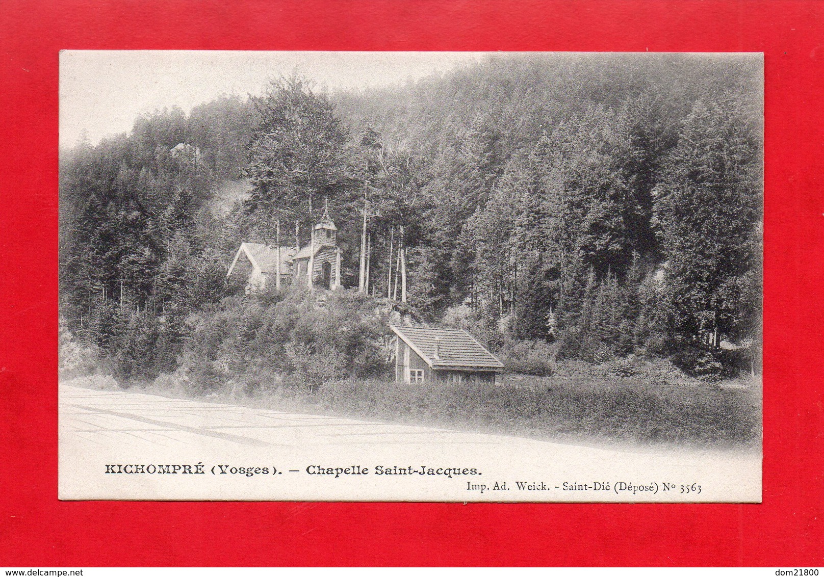 88 - Gérardmer : Kichompré, La Chapelle Saint Jacques, Cpa - Gerardmer