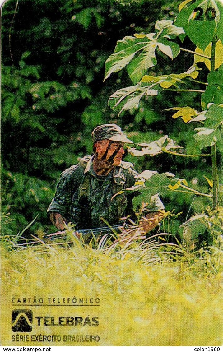 TARJETA TELEFONICA DE BRASIL (EJERCITO BRASILEÑO, COMBATIENTE DE SELVA - 08/95) (112) - Armee