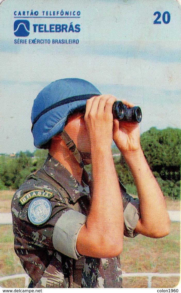 TARJETA TELEFONICA DE BRASIL (EJERCITO BRASILEÑO, OBSERVADOR MILITAR - ONU - CASCOS AZULES - 08/95) (113) - Armada