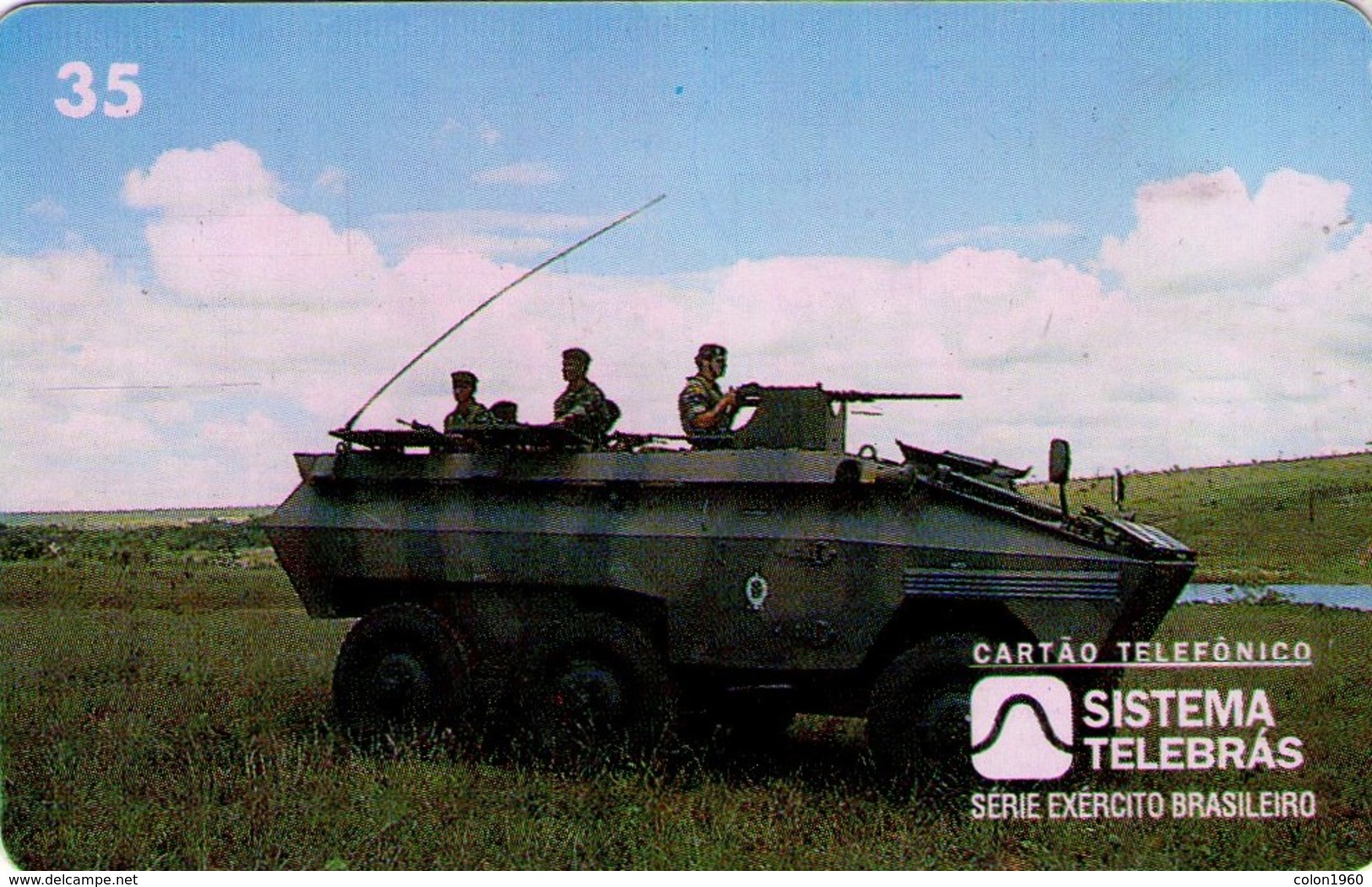 TARJETA TELEFONICA DE BRASIL (EJERCITO BRASILEÑO, TANQUE URUTU - 06/96) (115) - Armada