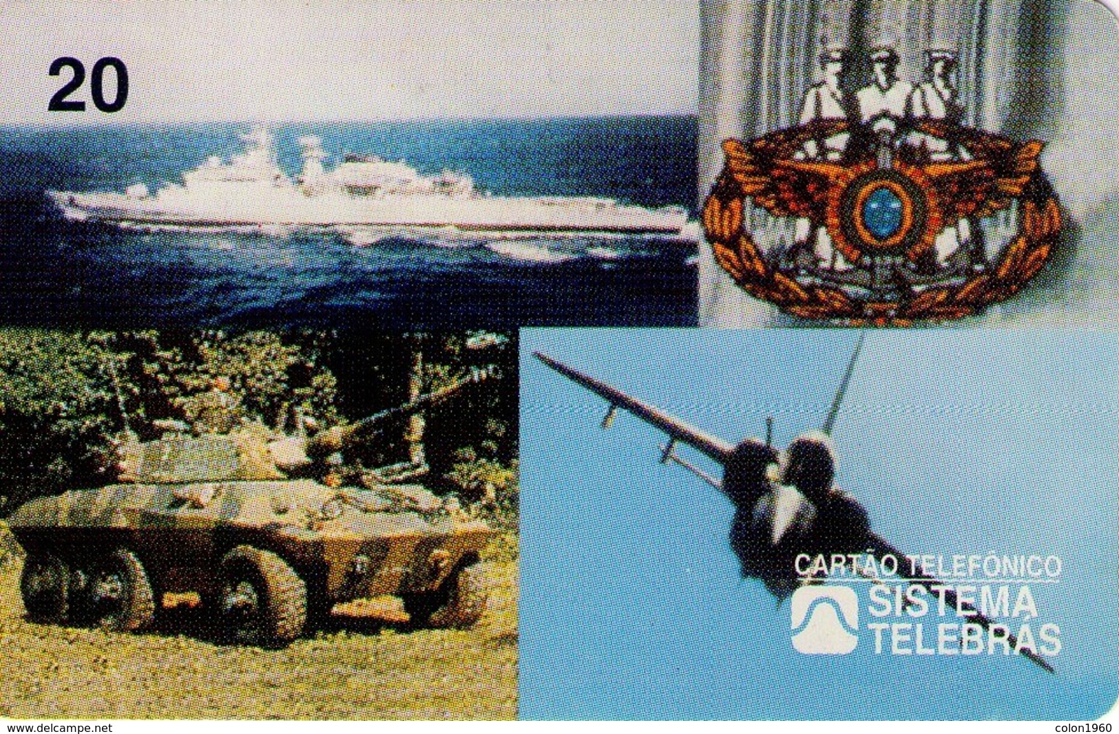 TARJETA TELEFONICA DE BRASIL (COMISION DEL SERVICIO MILITAR, COSEMI/EMFA - 09/97) (118) - Armada