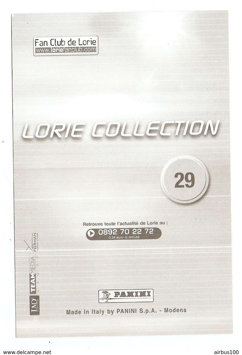 CARTE PHOTO LORIE PESTER ARTISTE CHANTEUSE ACTRICE - COLLECTION FAN CLUB DE LORIE - PANINI N° 29 - FRENCH ARTIST - Artisti