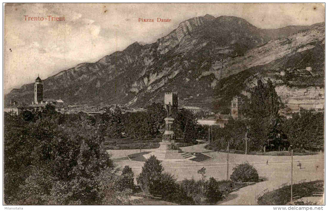 Trento - Trient - Piazza Dante (24773) * 6. X. 1910 - Trento