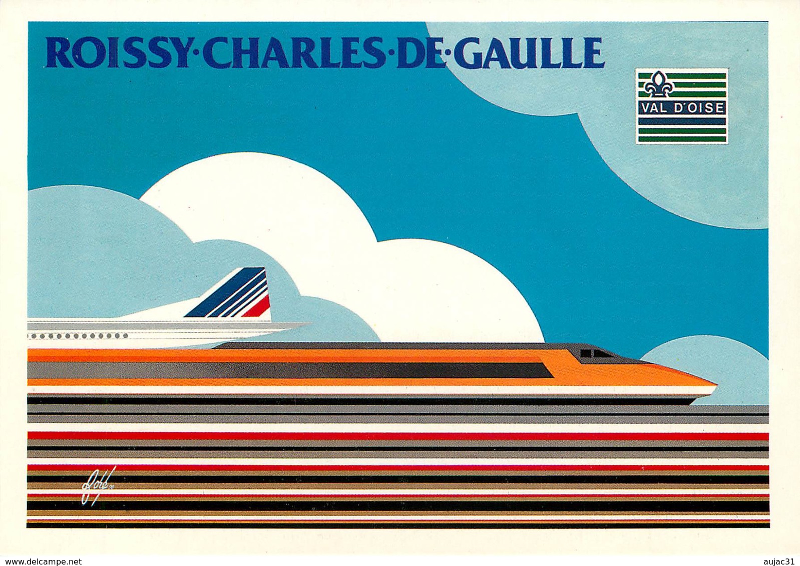 IIlustrateur Fore -Enghien Les Bains- Roissy Charles De Gaulle - Trains - Avions - Peintre - Année Van Gogh - Autographe - Fore