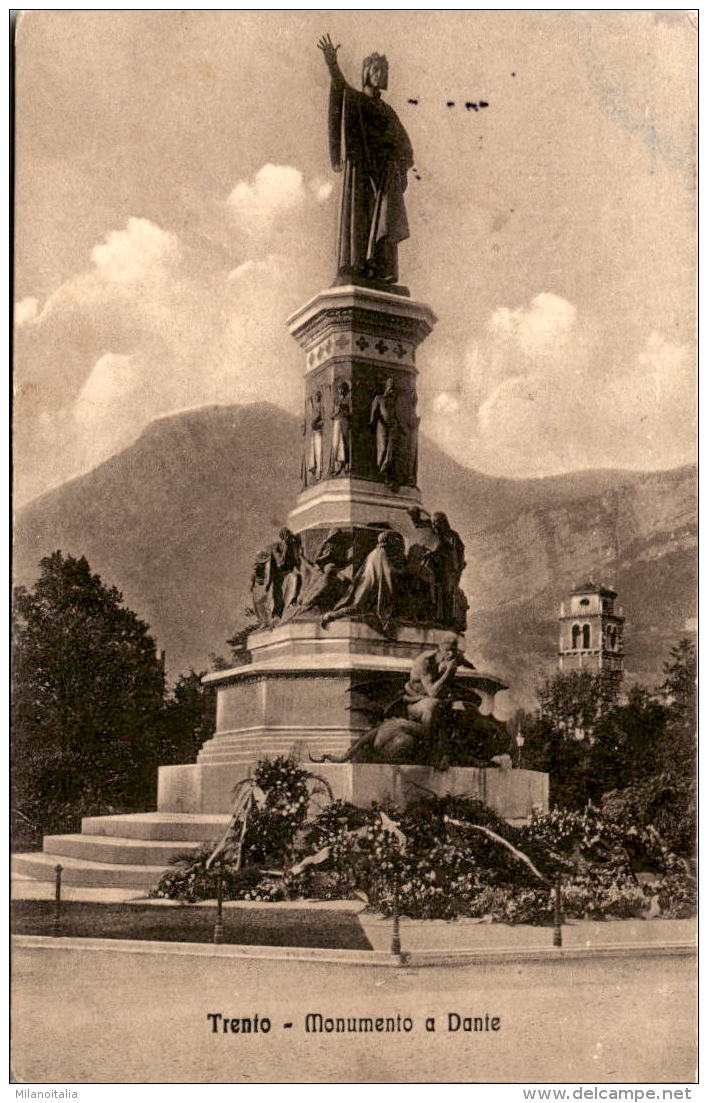 Trento - Monumento A Dante * Feldpost 30. XI. 1917 - Trento